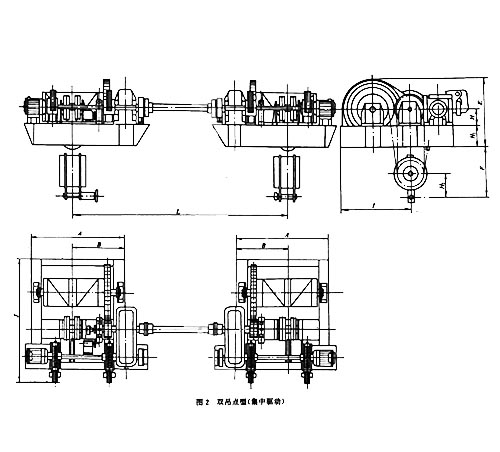 QPK雙吊點卷揚式啟閉機結(jié)構(gòu)圖